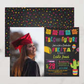 Taco Bout a Future Afstuderen Invitation - Foto Kaart (Voorkant / Achterkant)