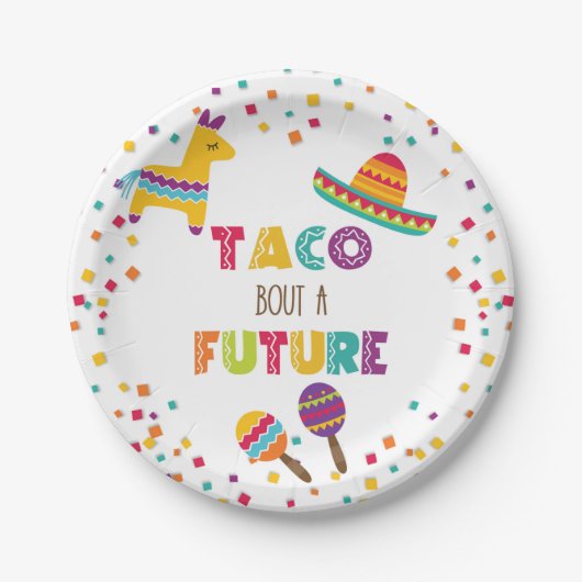 Taco Bout a Future Fiesta Afstuderen Bord - White (Voorkant)