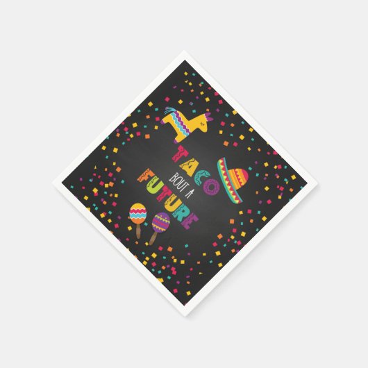 Taco Bout a Future Fiesta Graduation Napkin Servet (Hoek)