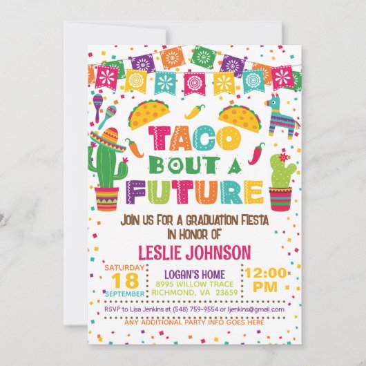 Taco Bout a Future Invitation Kaart (Voorkant)