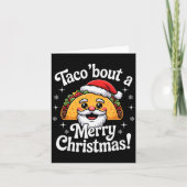 Taco ‘bout A Merry Christmas Food Puns Mexican San Kaart (Voorkant)