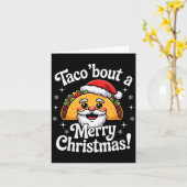 Taco ‘bout A Merry Christmas Food Puns Mexican San Kaart (Gele Bloem)