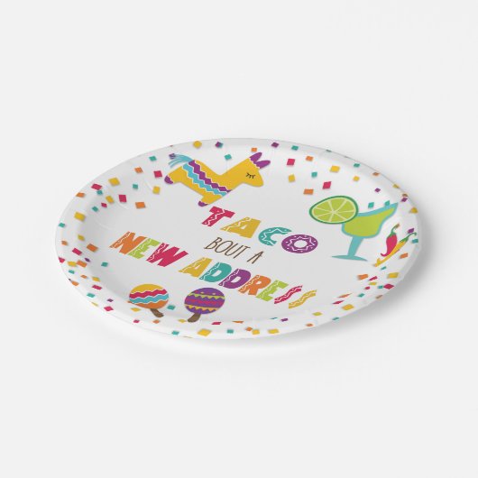 Taco Bout a New Address Bord - White (Gekanteld)