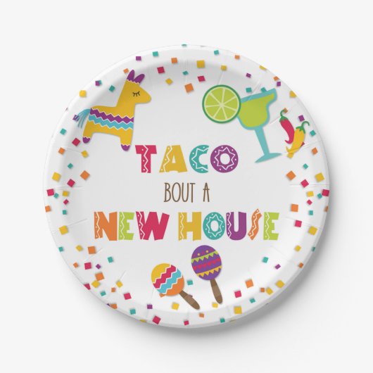 Taco Bout a New House Bord - White (Voorkant)