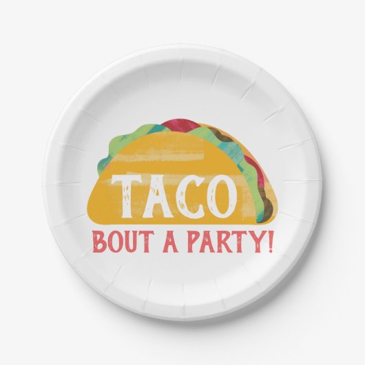 Taco Bout a Party Borden Papieren Bordje (Voorkant)