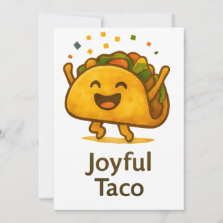 Taco 'Bout a Party Cute Fiesta Birthday Invitation Kaart