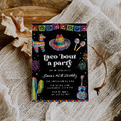 Taco Bout a Party Fiesta Birthday Invitation Kaart