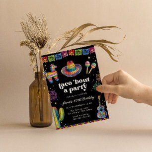 Taco Bout a Party Fiesta Birthday Invitation Kaart
