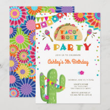 Taco Bout A Party Fiesta Cactus Mexican Birthday