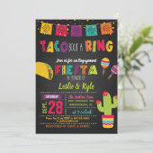 Taco Bout a Ring - Verlovingsfeest/ Koppel Borrel Kaart (Staand voorkant)