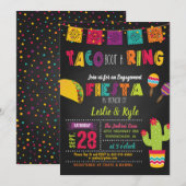Taco Bout a Ring - Verlovingsfeest/ Koppel Borrel Kaart (Voorkant / Achterkant)