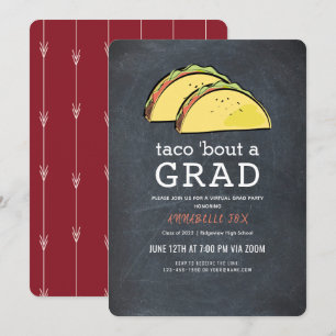 Taco Bout AFSTUDEERDER Chkbd Burgundy Virtual Afst Kaart