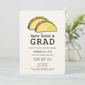 Taco Bout AFSTUDEERDER Graduation Party Kaart (Staand voorkant)