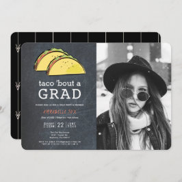 Taco Bout AFSTUDEERDER Photo Chalkboard Black Afst Kaart