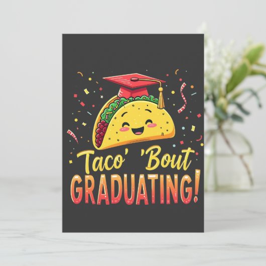 Taco 'Bout Afstuderen Afstudeer Cinco De Mayo  Kaart (Staand voorkant)
