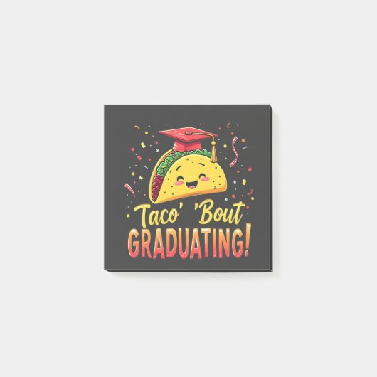 Taco 'Bout Afstuderen Afstudeerfeest Cinco De Mayo Post-it® Notes (Voorkant)