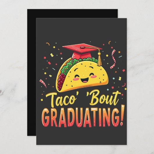 Taco 'Bout afstuderen Afstuderen Cinco de Mayo Kaart (Voorkant / Achterkant)