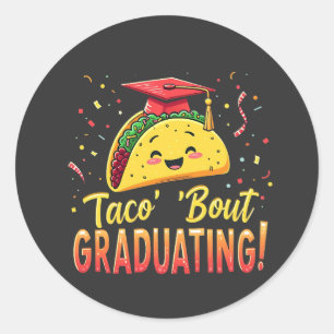 Taco 'Bout afstuderen Afstuderen Cinco de Mayo Ronde Sticker