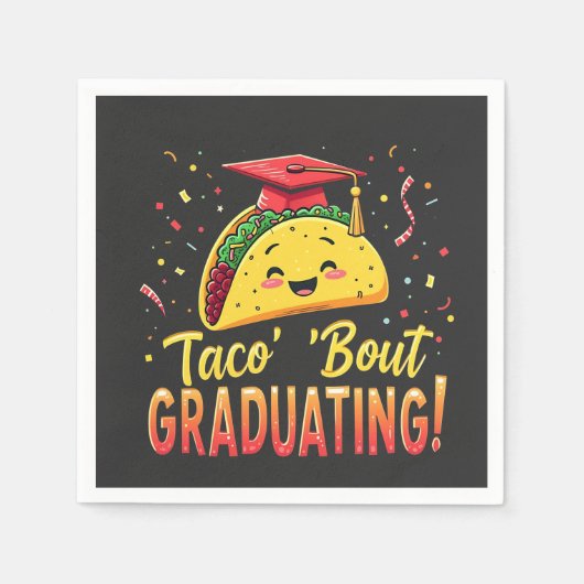 Taco 'Bout afstuderen Afstuderen Cinco de Mayo Servet (Voorkant)