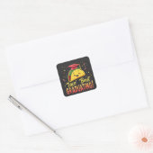 Taco 'Bout afstuderen Afstuderen Cinco de Mayo Vierkante Sticker (Envelop)