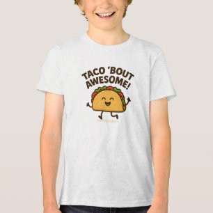 Taco 'Bout Awesome Gelukkig Taco Design Tri-Blend Shirt