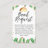 Taco Bout Baby Book Request Insert Visitekaartje (Voorkant)