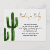 Taco bout baby Cactus Baby shower Boeken voor Baby Uitnodiging Briefkaart (Voorkant)