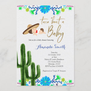 Taco bout baby Cactus Baby shower Uitnodigingskaar Kaart