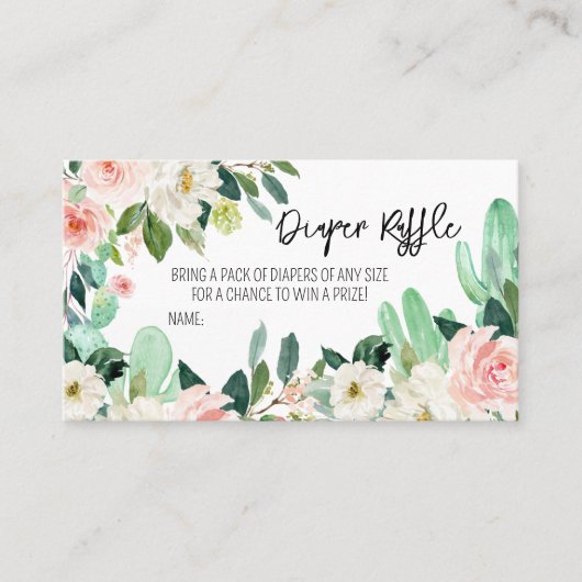 Taco Bout Baby Diaper Raffle Visitekaartje (Voorkant)