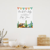 Taco Bout Baby Fiesta Baby shower Welkomstbord Poster (Keuken)