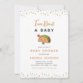 Taco Bout Baby Fiesta Groovy Retro Baby shower Kaart (Voorkant)