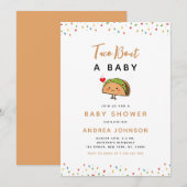 Taco Bout Baby Fiesta Groovy Retro Baby shower Kaart (Voorkant / Achterkant)
