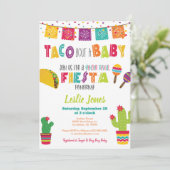 Taco Bout Baby Gender onthulling Baby shower Fiest Kaart (Staand voorkant)