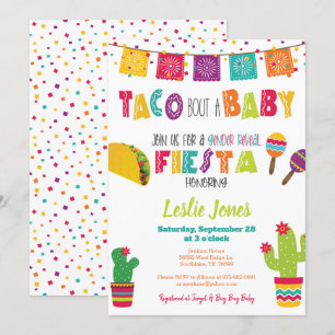 Taco Bout Baby Gender onthulling Baby shower Fiest Kaart