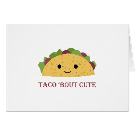 Taco Bout Cute Kawaii Taco (Voorkant Horizontaal)