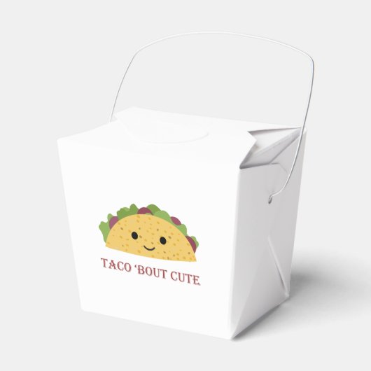 Taco Bout Cute Kawaii Taco Bedankdoosjes (Voorkant Zijde)