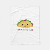 Taco Bout Cute Kawaii Taco Fleece Deken (Voorkant)