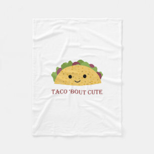 Taco Bout Cute Kawaii Taco Fleece Deken