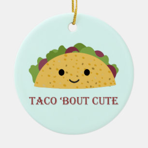 Taco Bout Cute Kawaii Taco Keramisch Ornament