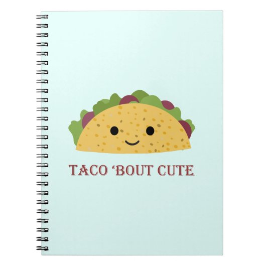 Taco Bout Cute Kawaii Taco Notitieboek (Voorkant)