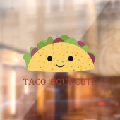 Taco Bout Cute Kawaii Taco Raamsticker (Vel 2)
