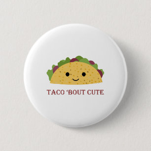 Taco Bout Cute Kawaii Taco Ronde Button 5,7 Cm