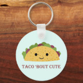 Taco Bout Cute Kawaii Taco Sleutelhanger (Voorkant)