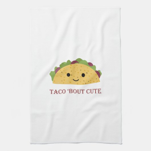 Taco Bout Cute Kawaii Taco Theedoek (Verticaal)