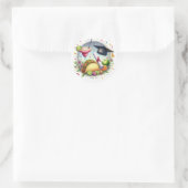 Taco 'Bout een Aanstaande Afstuderen Ronde Sticker (Tas)