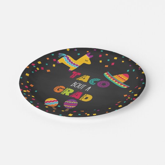 Taco Bout een Afstudeerder Fiesta Afstuderen Bord (Gekanteld)