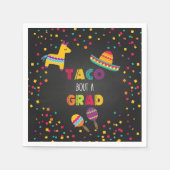 Taco Bout een Afstudeerder Fiesta Afstuderen Napki Servet (Voorkant)