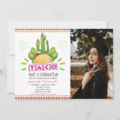 Taco 'Bout Een Afstuderen Fiesta Afstuderen Foto Kaart (Voorkant)