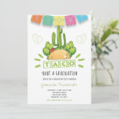 Taco 'Bout Een Afstuderen Fiesta Afstuderen Kaart (Staand voorkant)