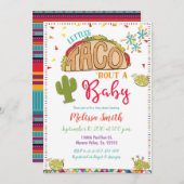 Taco Bout een Baby Baby shower Uitnodiging Fiesta (Voorkant / Achterkant)